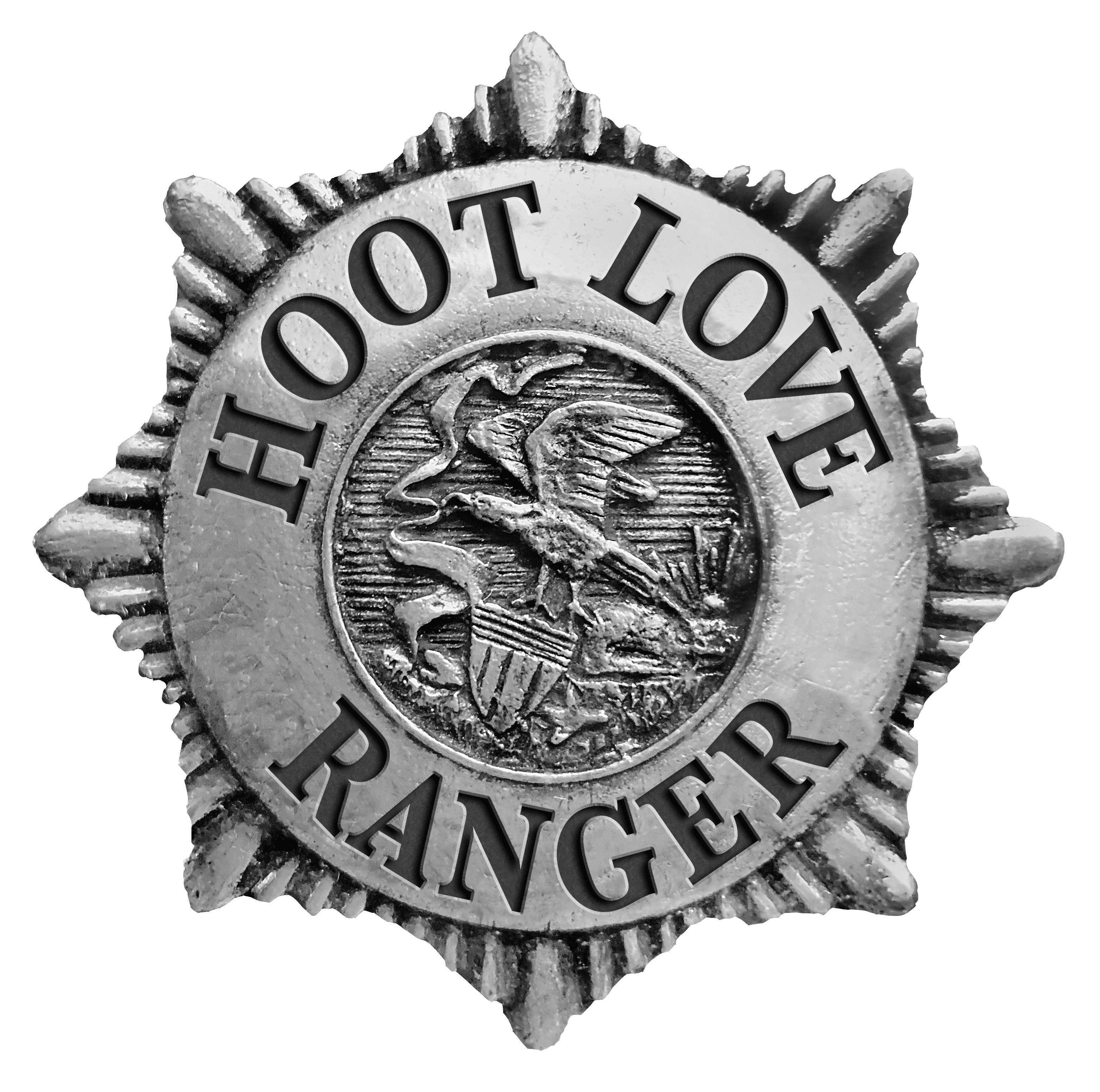HOOT LOVE RANGER badge